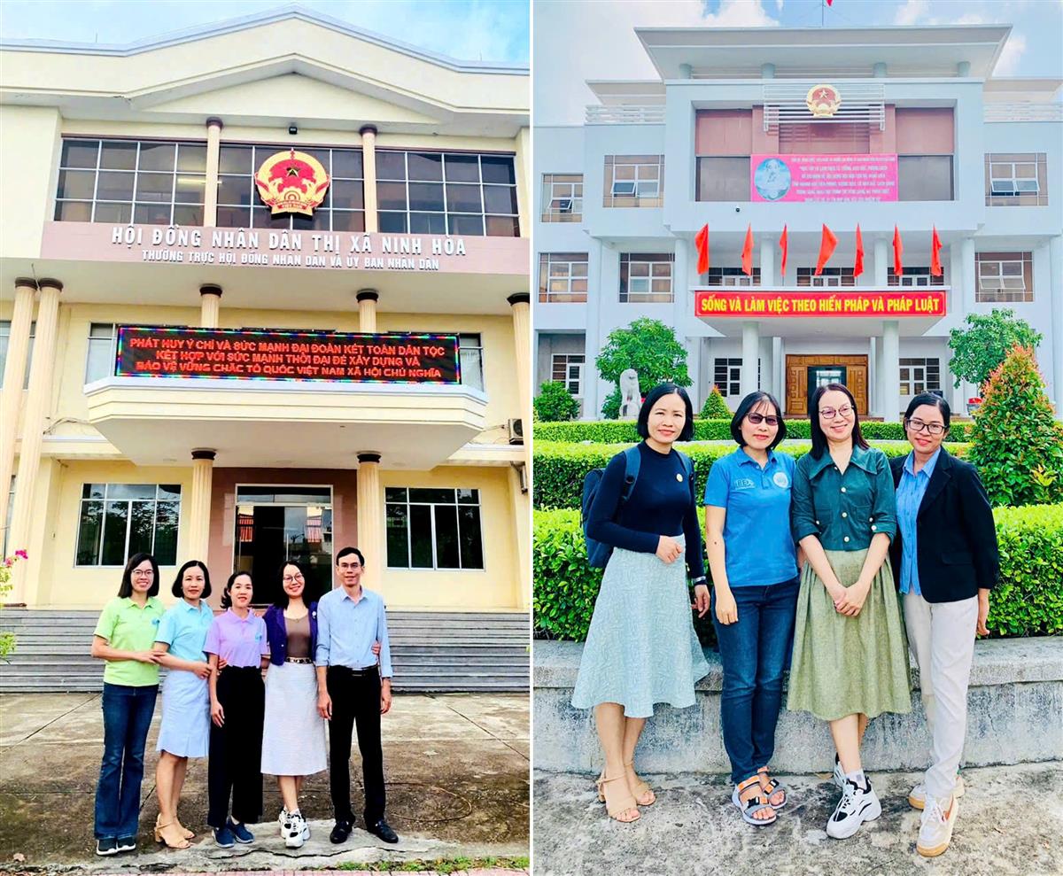 Đo&agrave;n c&ocirc;ng t&aacute;c Viện CNSH&MT l&agrave;m việc tại Vạn Ninh & Ninh H&ograve;a